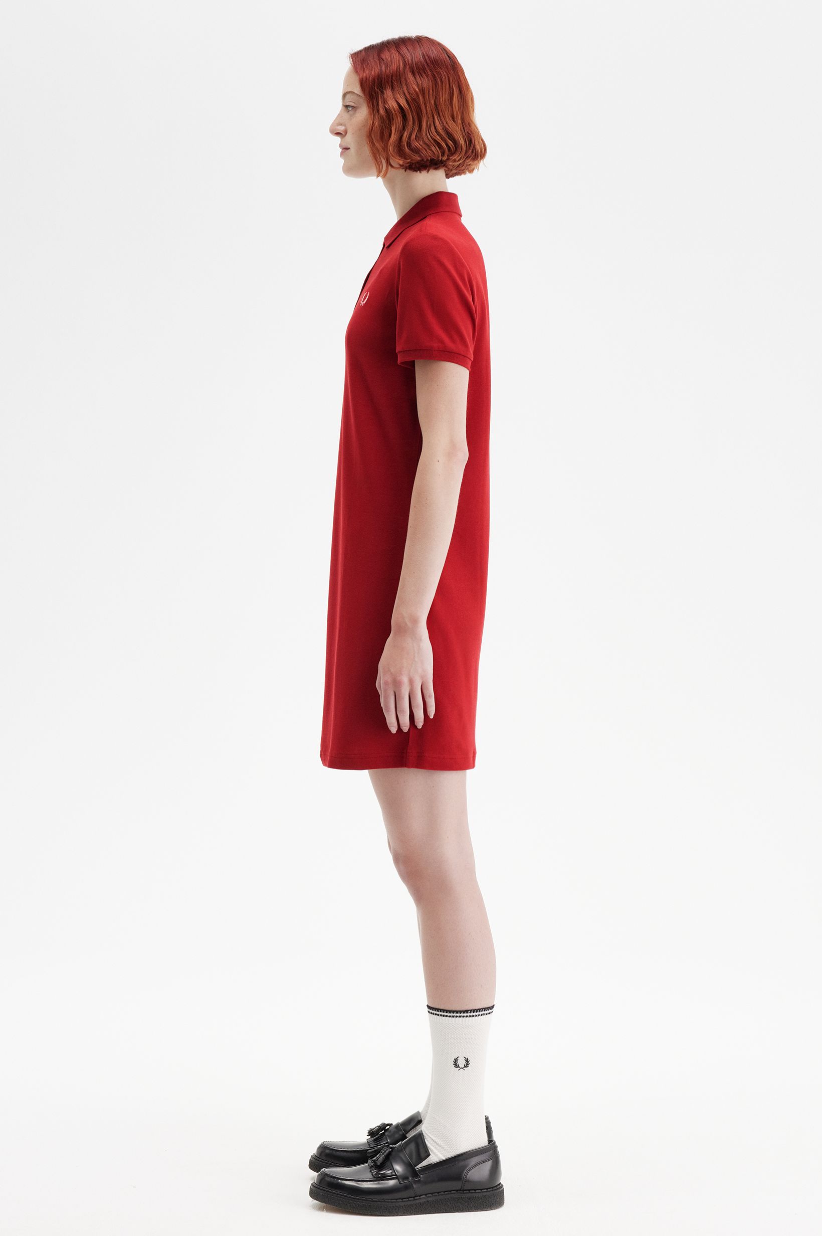 Fred Perry - FRED PERRY DRESS - Burnt Red/Putty Pink