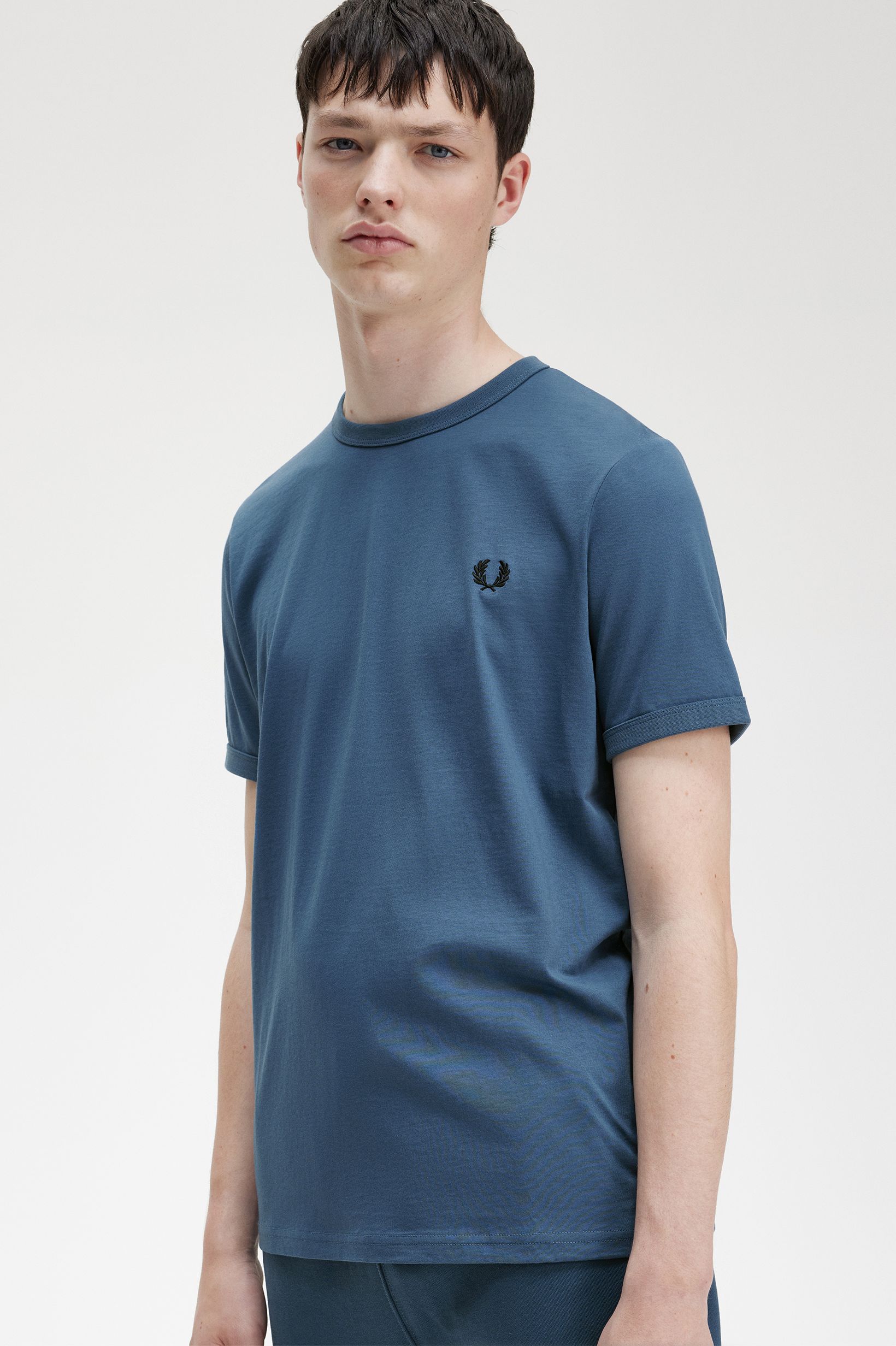 Fred Perry - RINGER T-SHIRT - Midnight Blue