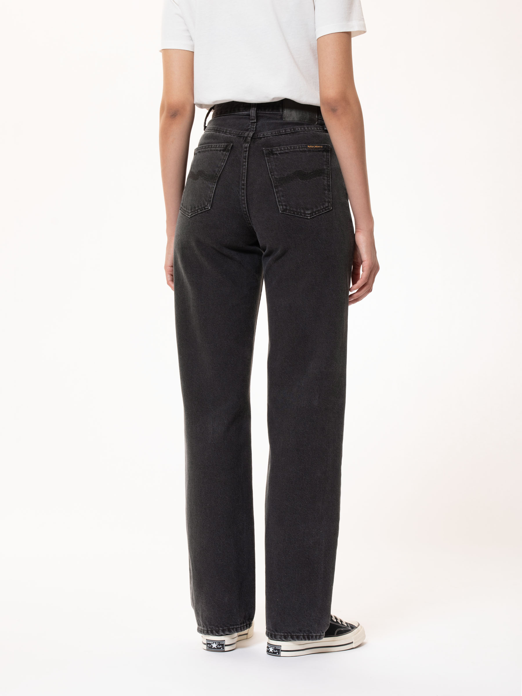 Nudie Jeans - CLEAN EILEEN - Washed Out Black Nudie Jeans - CLEAN EILEEN - Washed Out Black