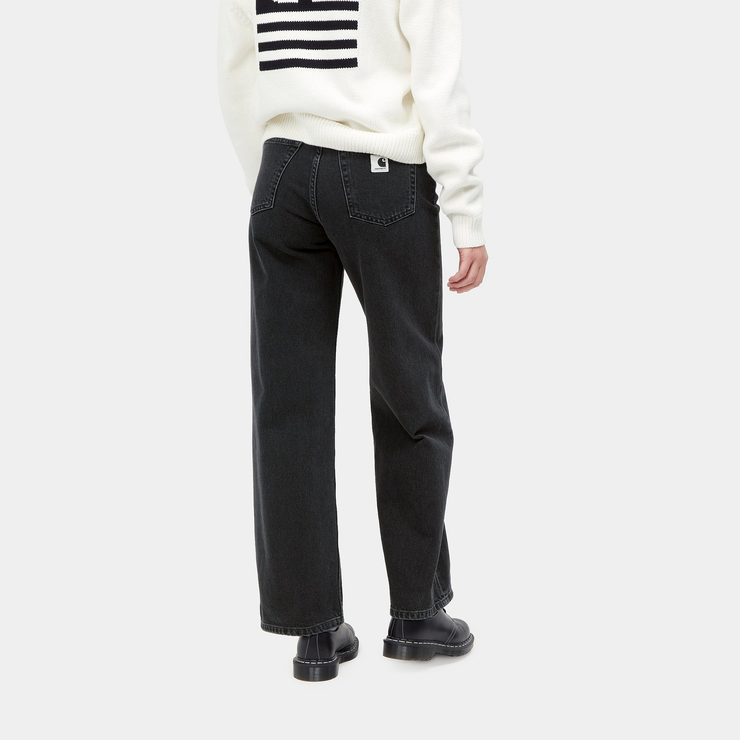 Carhartt WIP - W' JANE PANT - Black (heavy stone washed) Carhartt WIP - W' JANE PANT - Black (heavy stone washed)