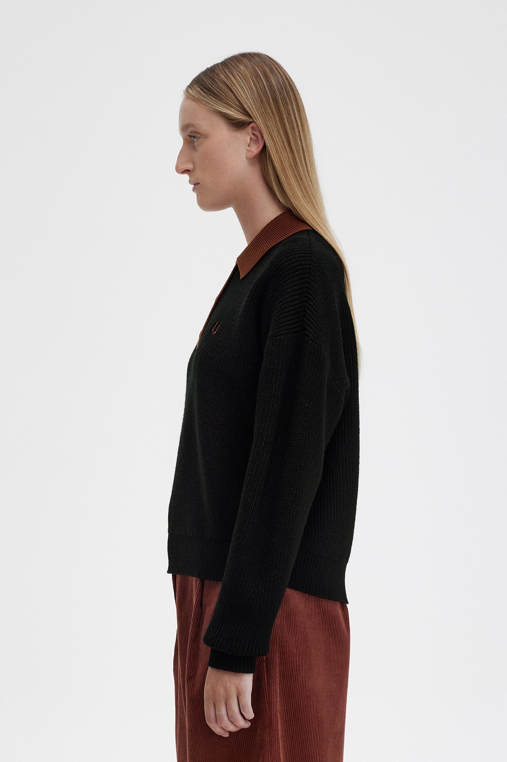 Fred Perry - KNITTED SHIRT - Black Fred Perry - KNITTED SHIRT - Black