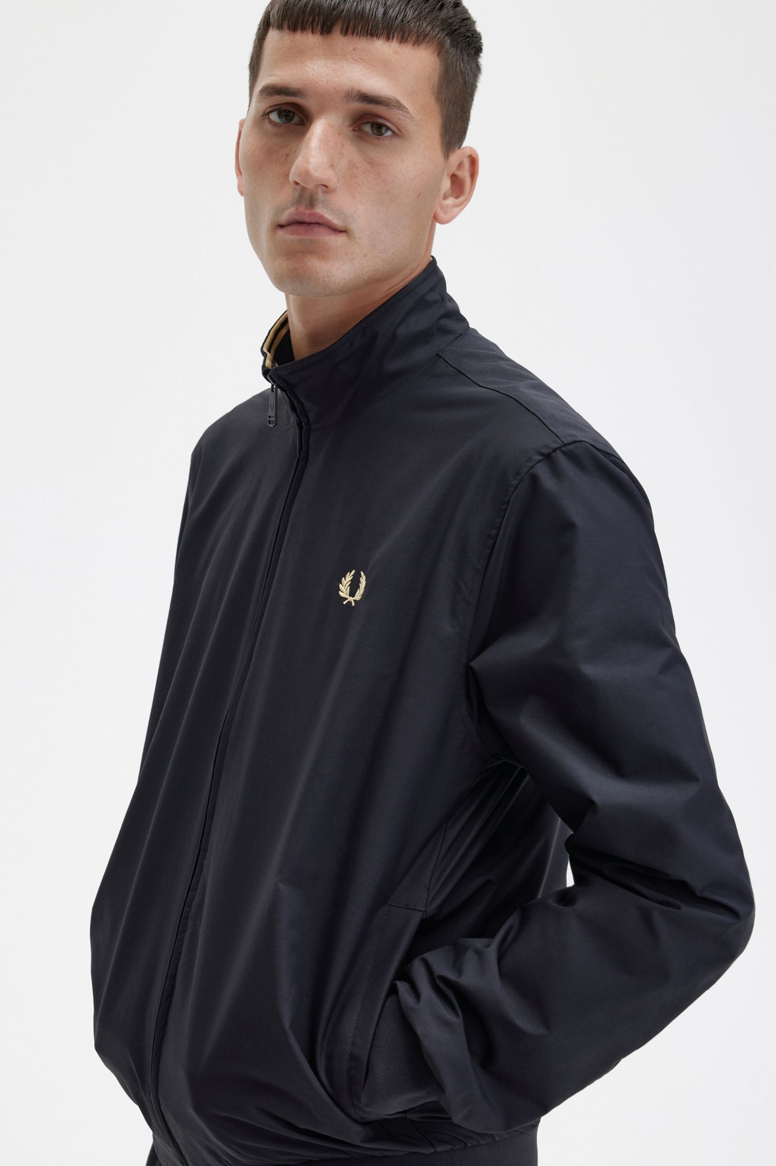 Fred Perry - BRENTHAM JACKET - Black/Champagner