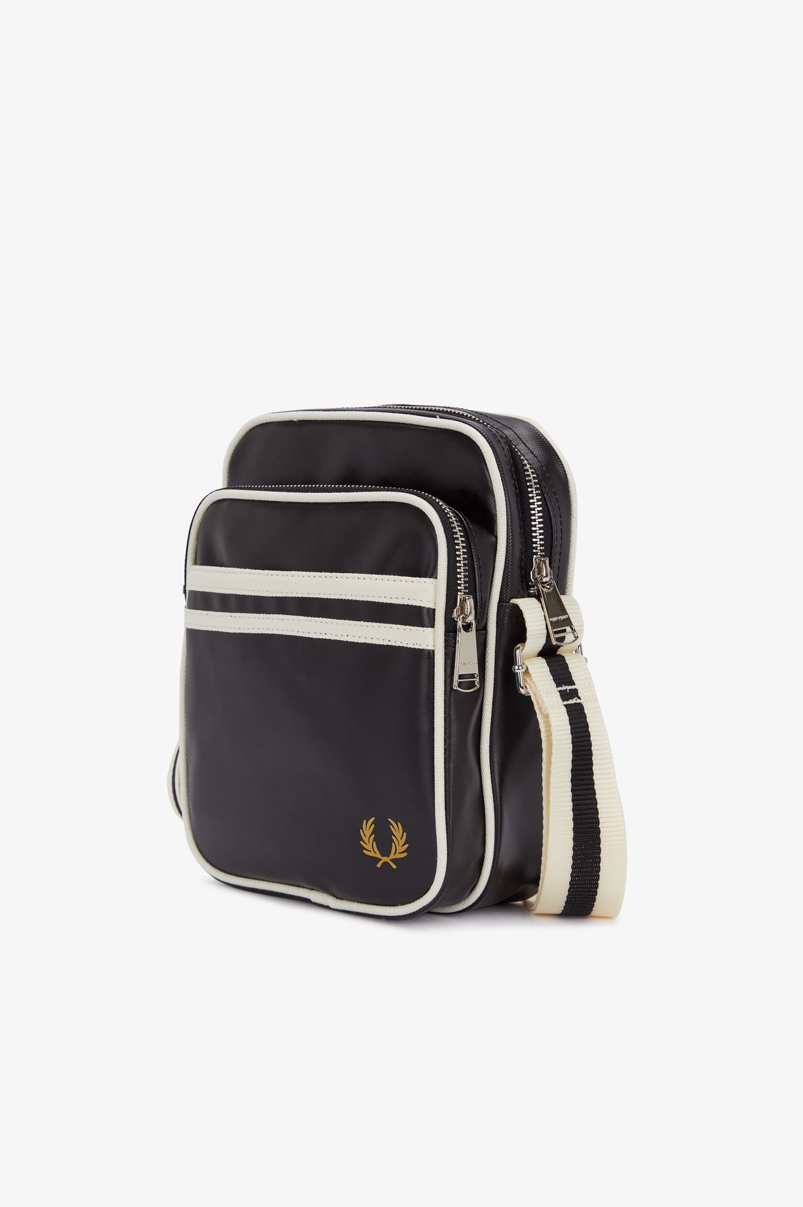 Fred Perry - CLASSIC SIDE BAG - Black/Ecru Fred Perry - CLASSIC SIDE BAG - Black/Ecru