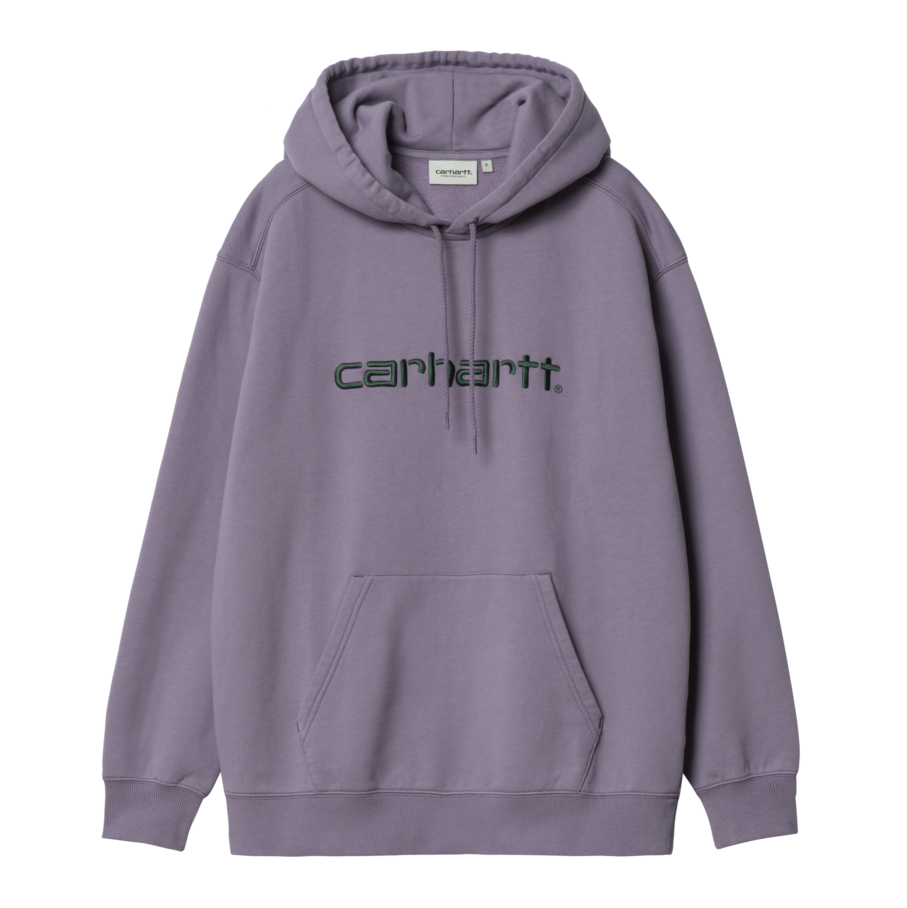 Carhartt WIP - W'HOODED CARHARTT SWEAT - Glassy Purple/Discovery green