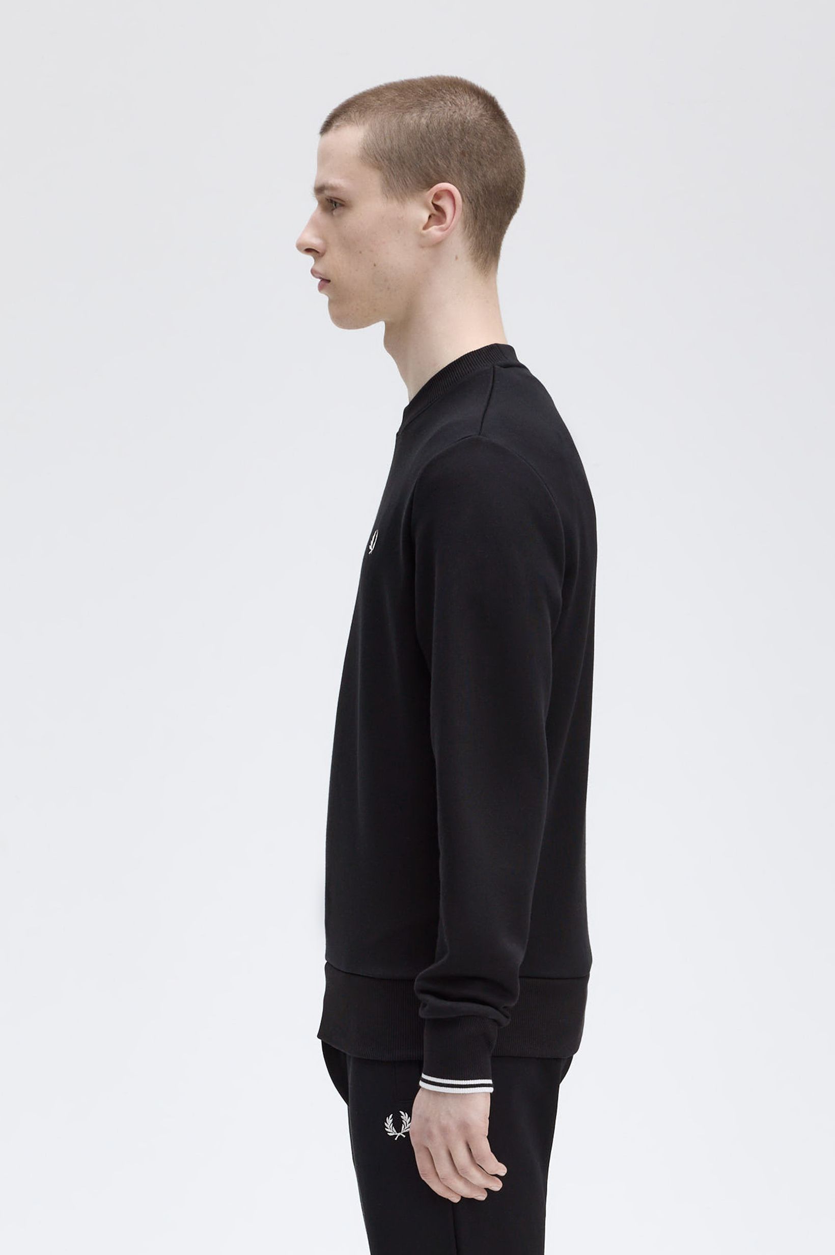 Fred Perry - CREW NECK SWEATSHIRT - Black Fred Perry - CREW NECK SWEATSHIRT - Black