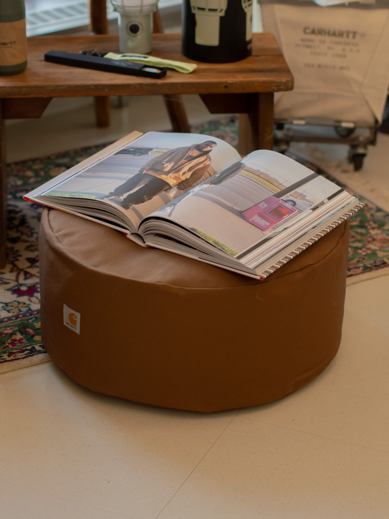 Carhartt WIP - CANVAS POUF - Hamilton Brown