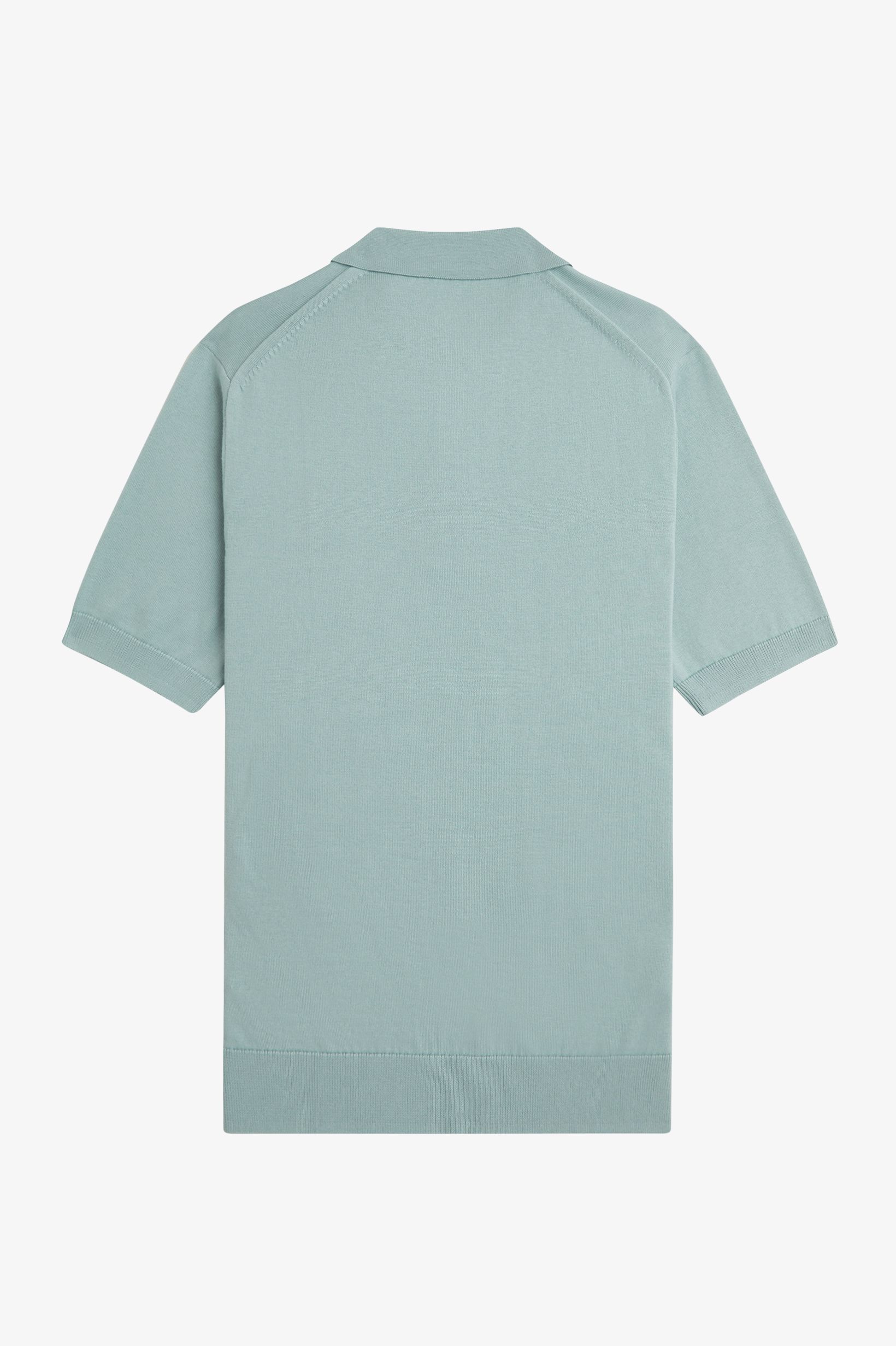 Fred Perry - COTTON KNITTED SHIRT - Silver Blue Fred Perry - COTTON KNITTED SHIRT - Silver Blue