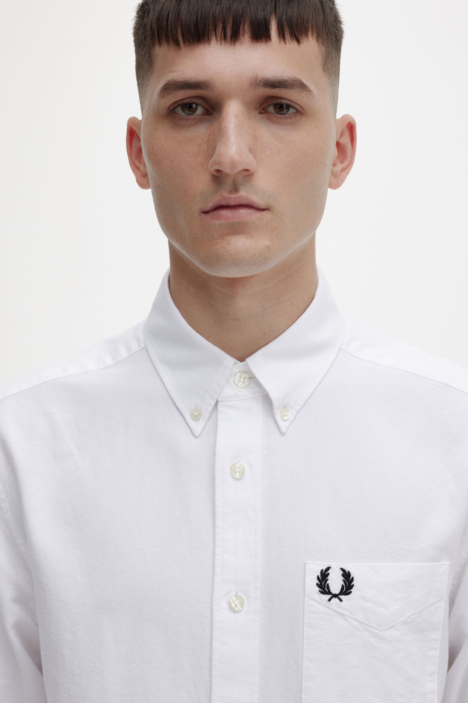 Fred Perry - OXFORD SHIRT - White