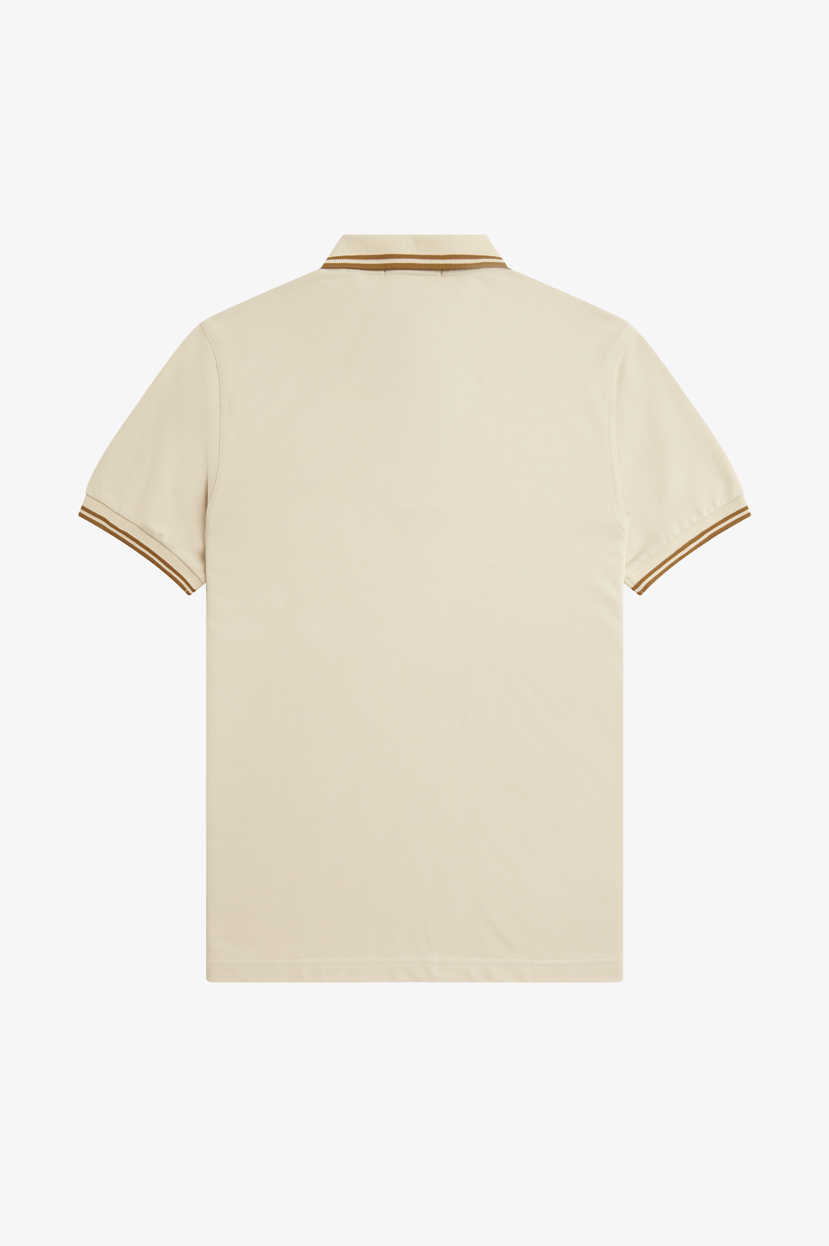 Fred Perry - TWIN TIPPED POLO SHIRT - Oatmeal/Dark Caramel Fred Perry - TWIN TIPPED POLO SHIRT - Oatmeal/Dark Caramel