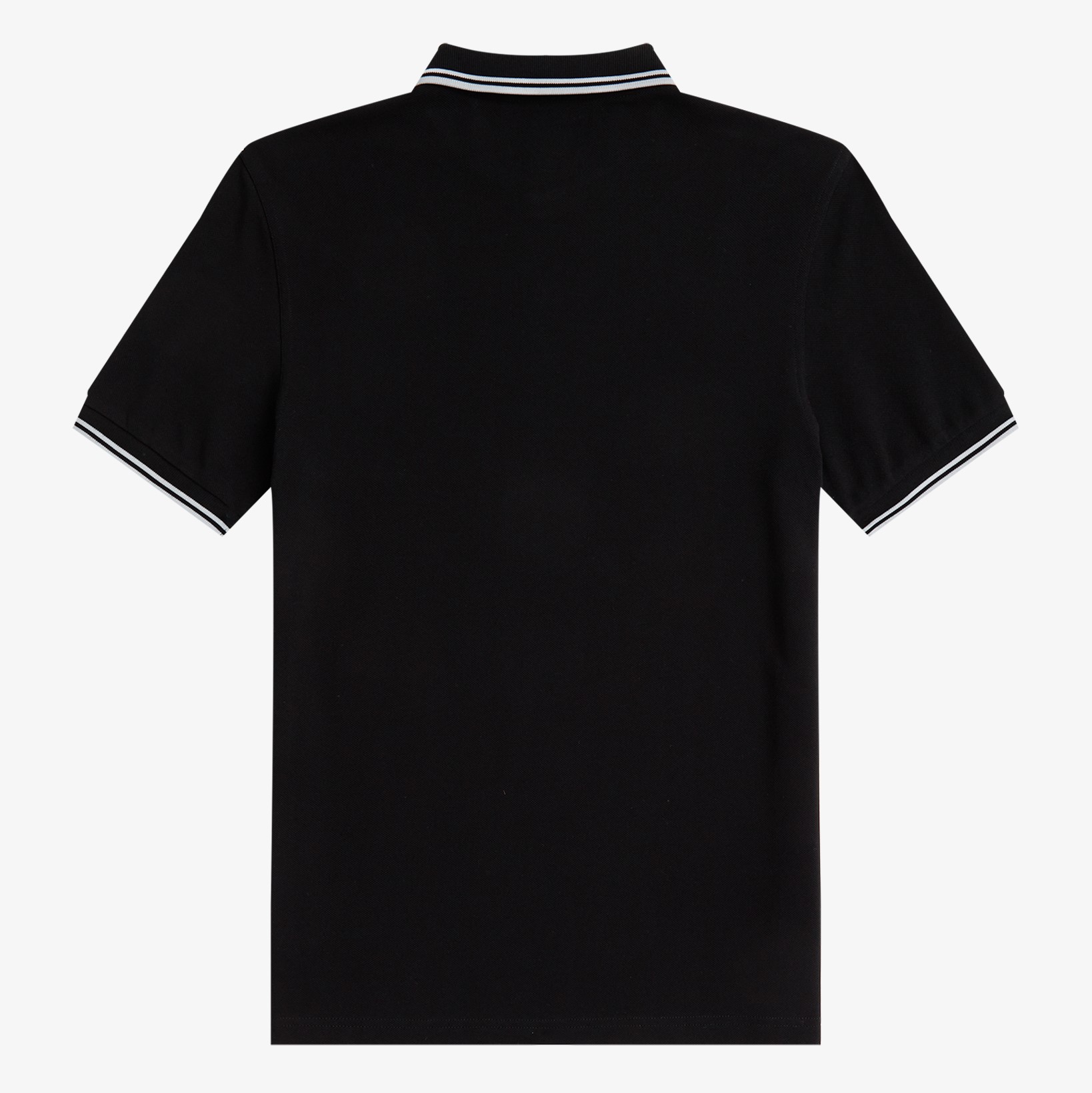 Fred Perry - TWIN TIPPED POLO SHIRT - Black/White/White