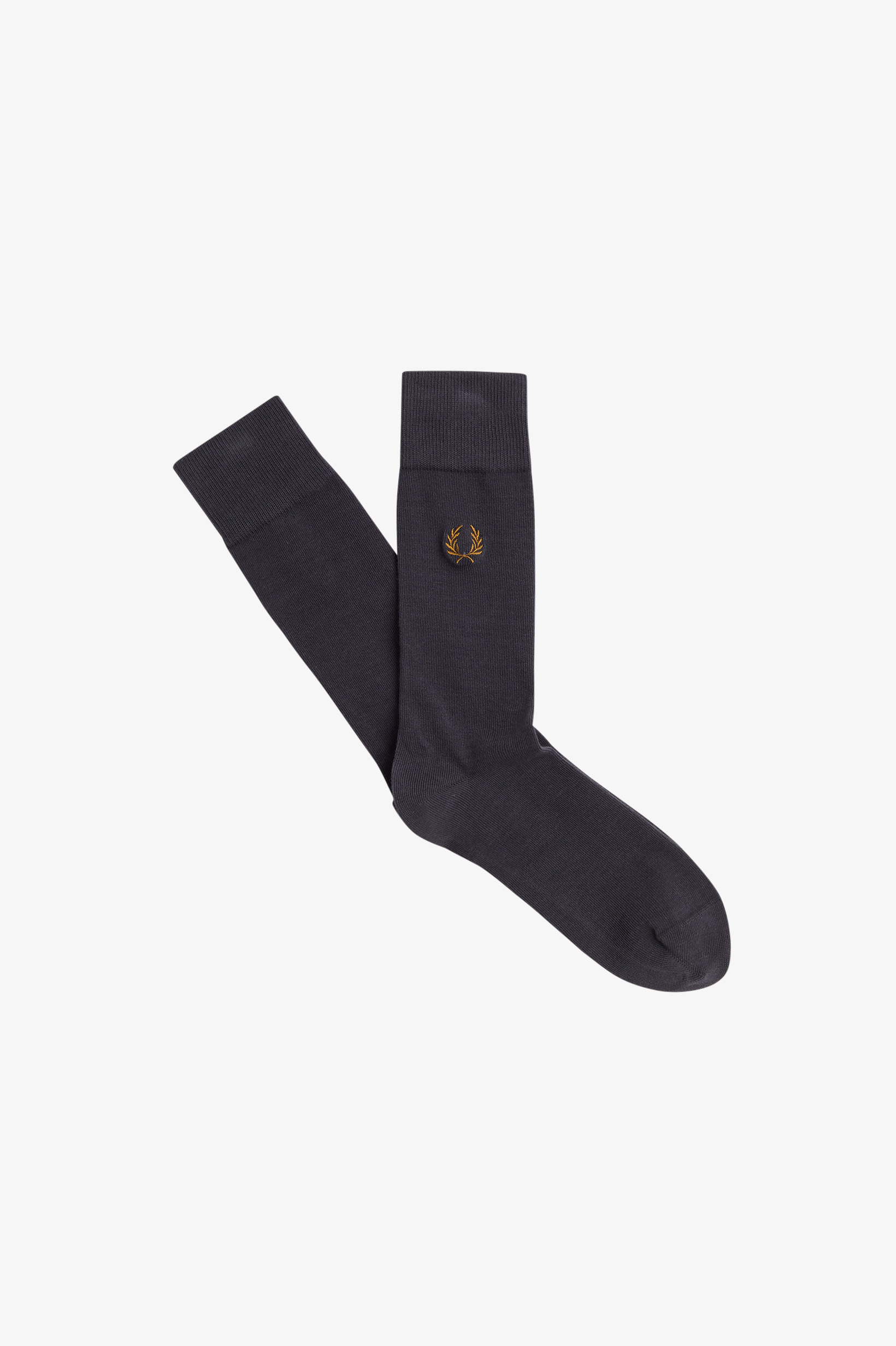 Fred Perry - CLASSIC LAUREL WREATH SOCK - Anchor Grey/Dark Caramel