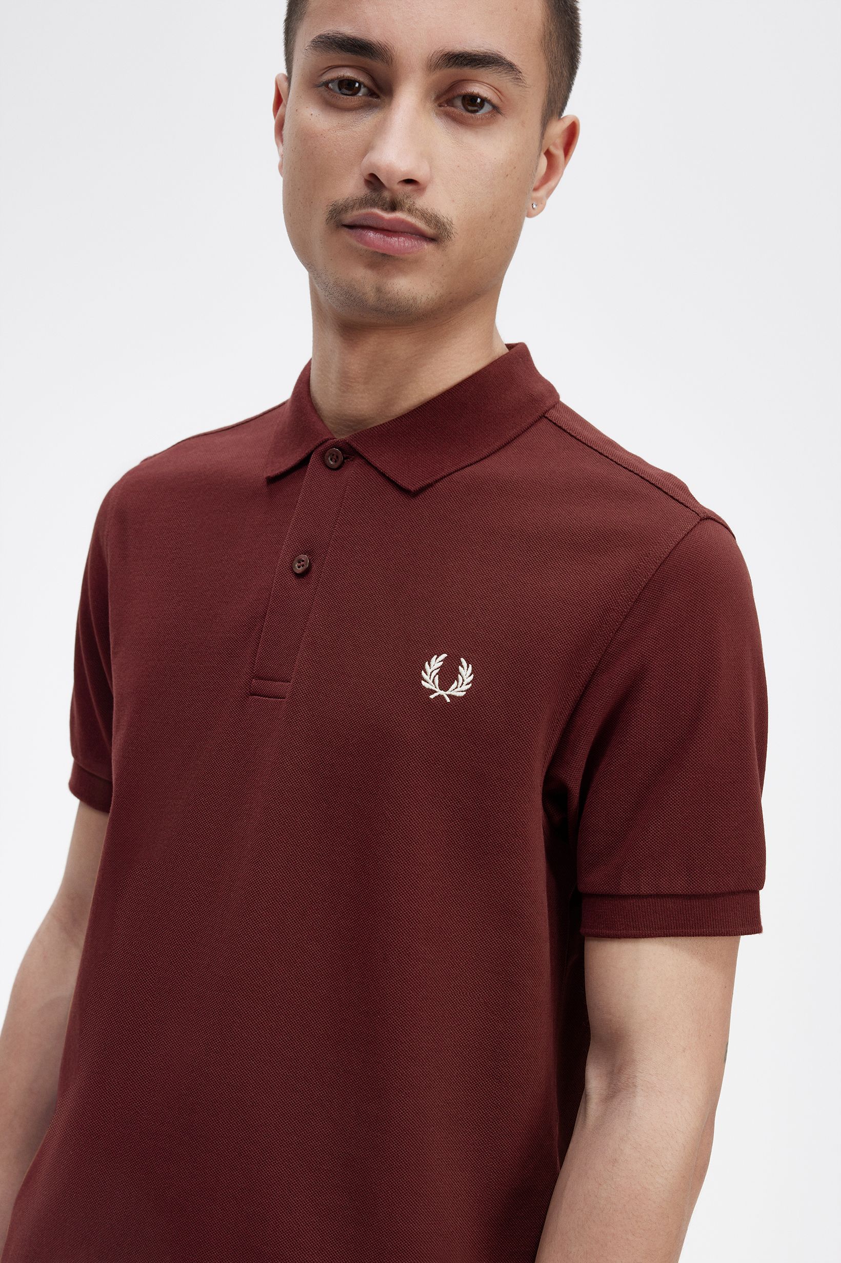 Fred Perry - PLAIN FRED PERRY SHIRT - Oxblood