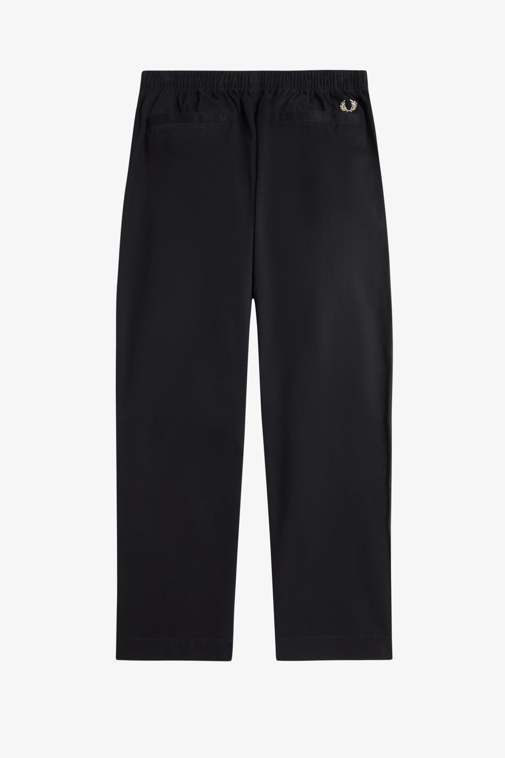 Fred Perry - TWILL DRAWSTRING TROUSERS - Black