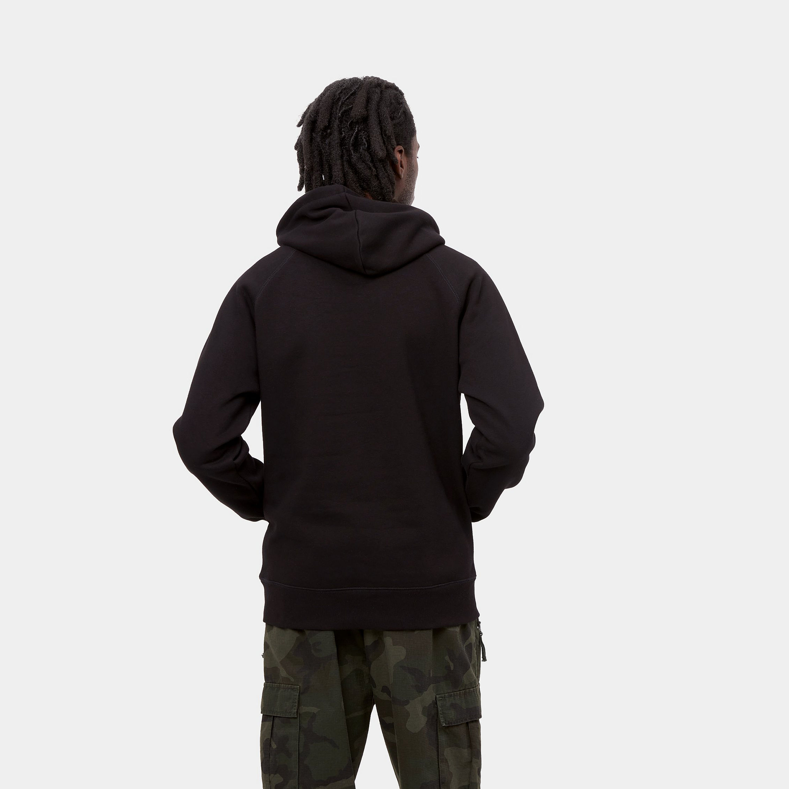 Carhartt WIP - HOODED CHASE SWEAT - Black/Gold Carhartt WIP - HOODED CHASE SWEAT - Black/Gold