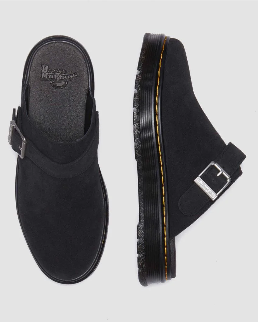 Dr. Martens - BROOKLINE MULE - Black (Bronx Suede)