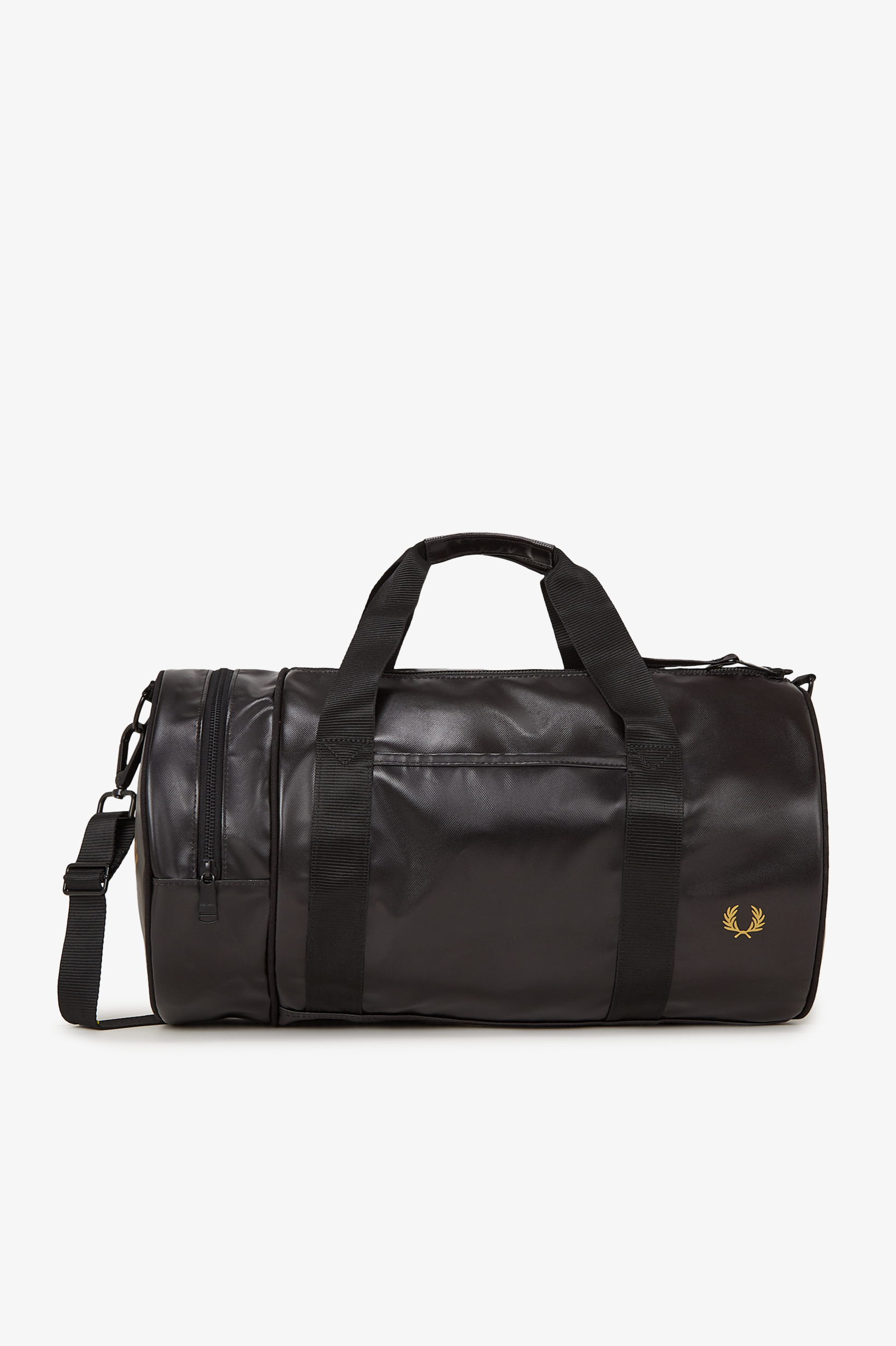 Fred Perry - TONAL CLASSIC BARREL BAG - Black/Gold