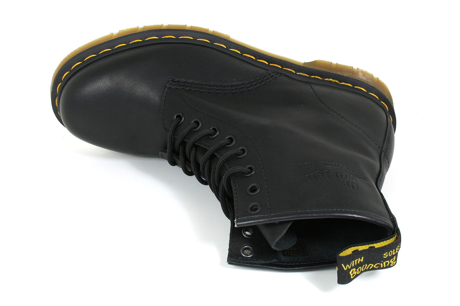 07MMSjAWppzfoOl Dr. Martens - 1460 - Black Greasy