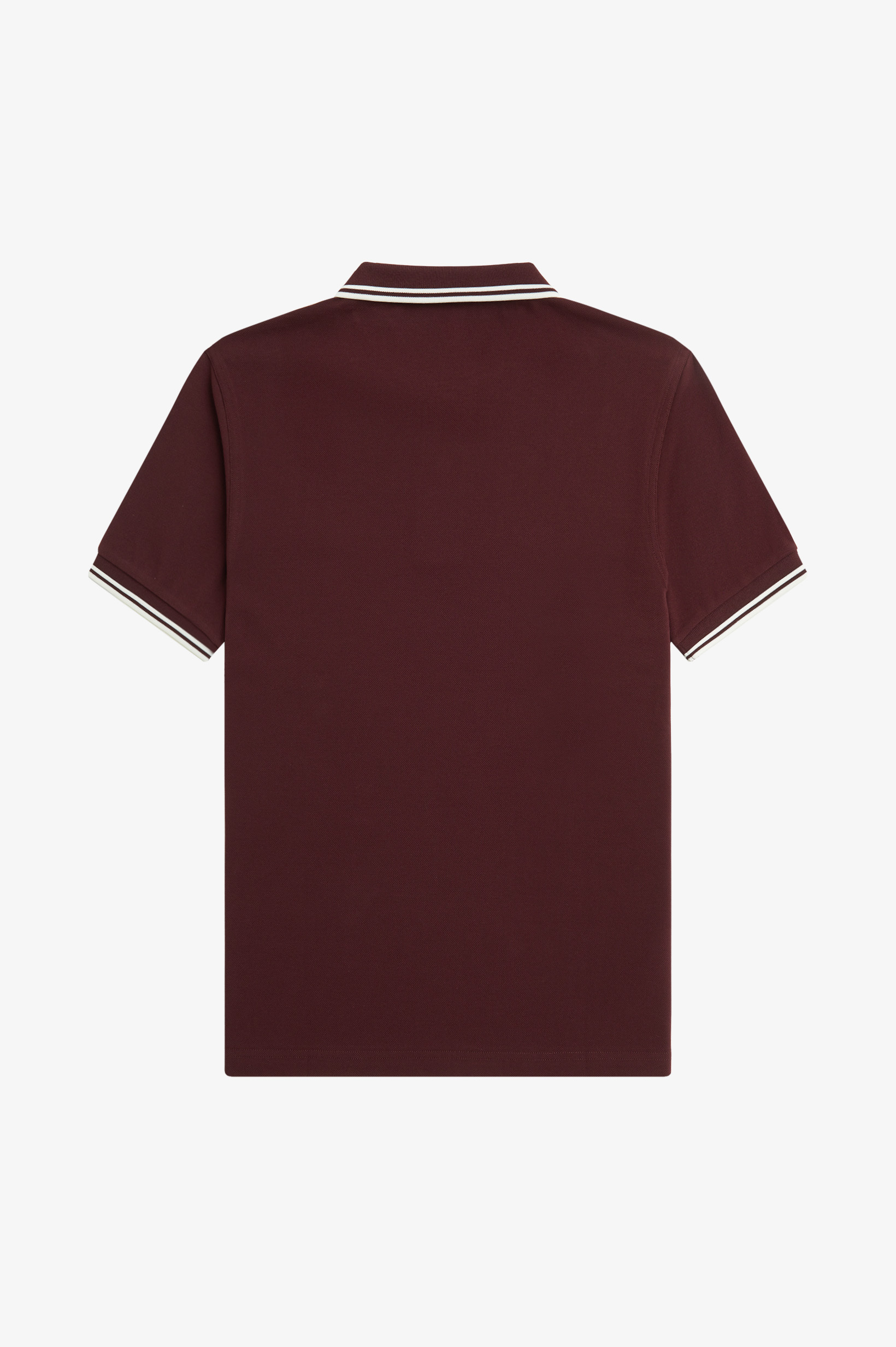 Fred Perry - TWIN TIPPED POLO SHIRT - Oxblood/White/White Fred Perry - TWIN TIPPED POLO SHIRT - Oxblood/White/White