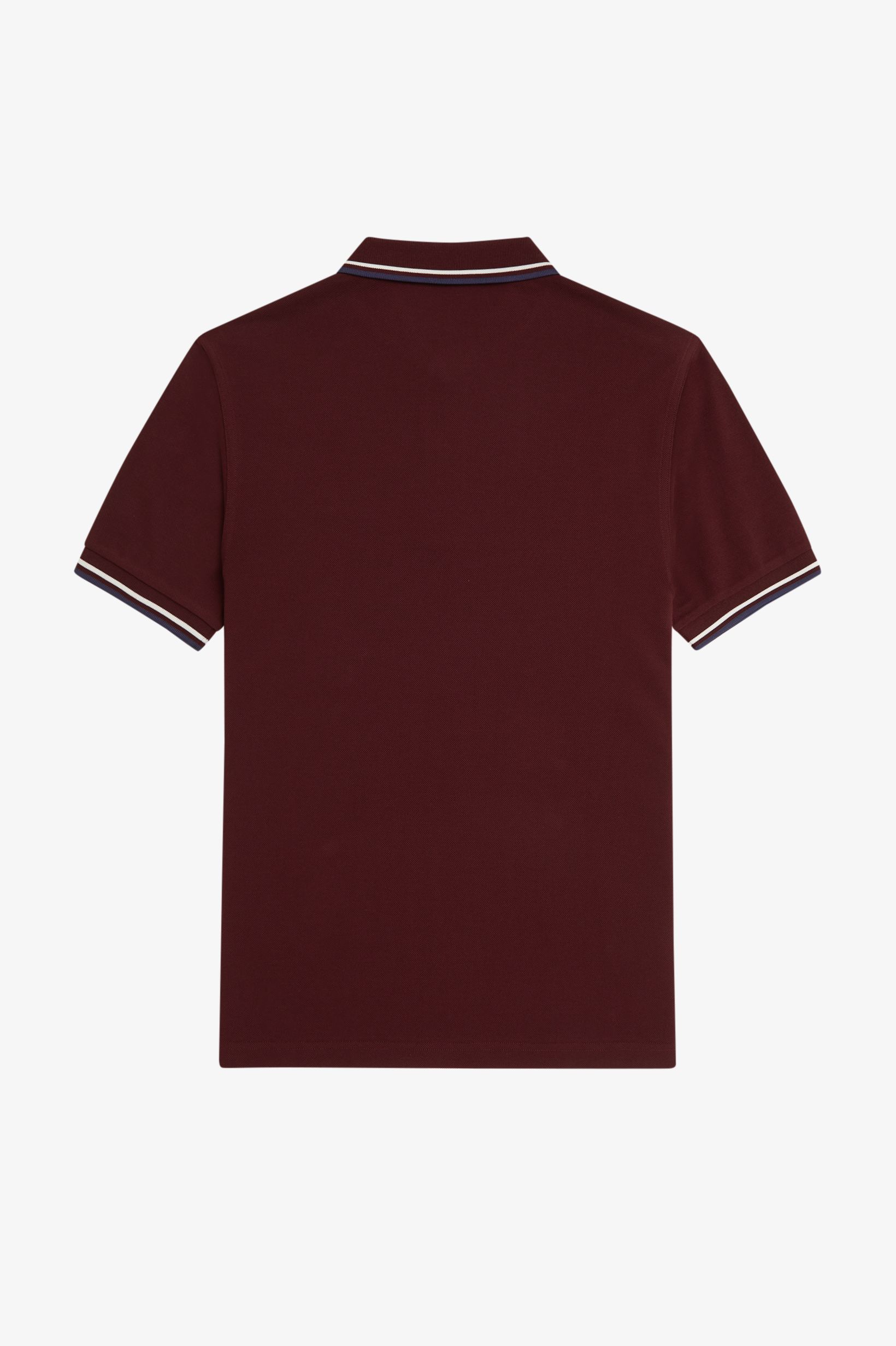 Fred Perry - TWIN TIPPED POLO SHIRT - Oxblood/Ecru/Tennis Blue Fred Perry - TWIN TIPPED POLO SHIRT - Oxblood/Ecru/Tennis Blue