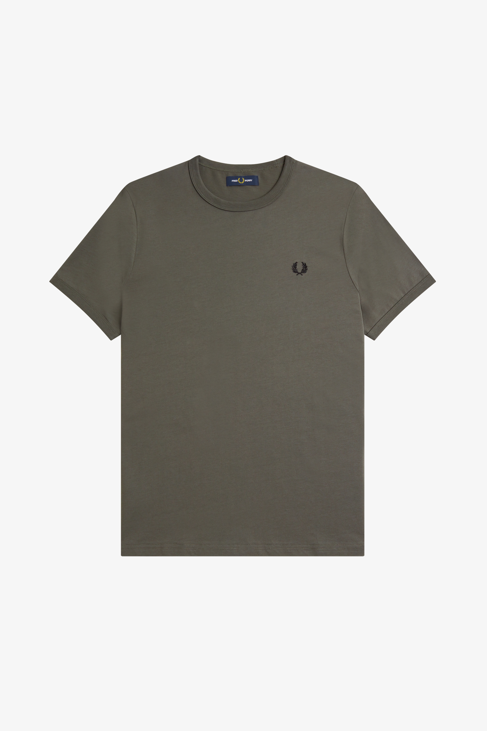 Fred Perry - RINGER T-SHIRT - Field Green