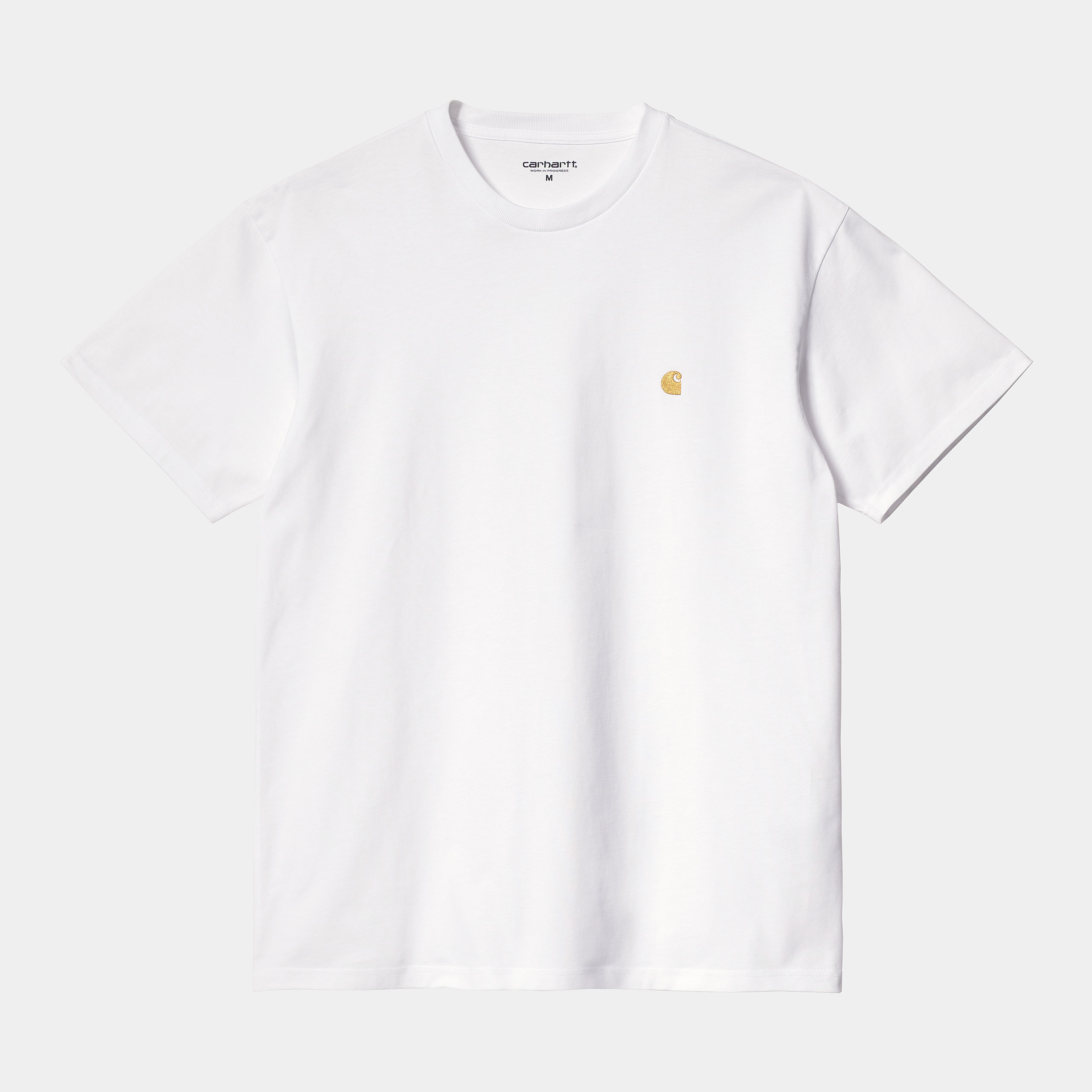 Carhartt WIP - CHASE T-SHIRT  -  White/Gold