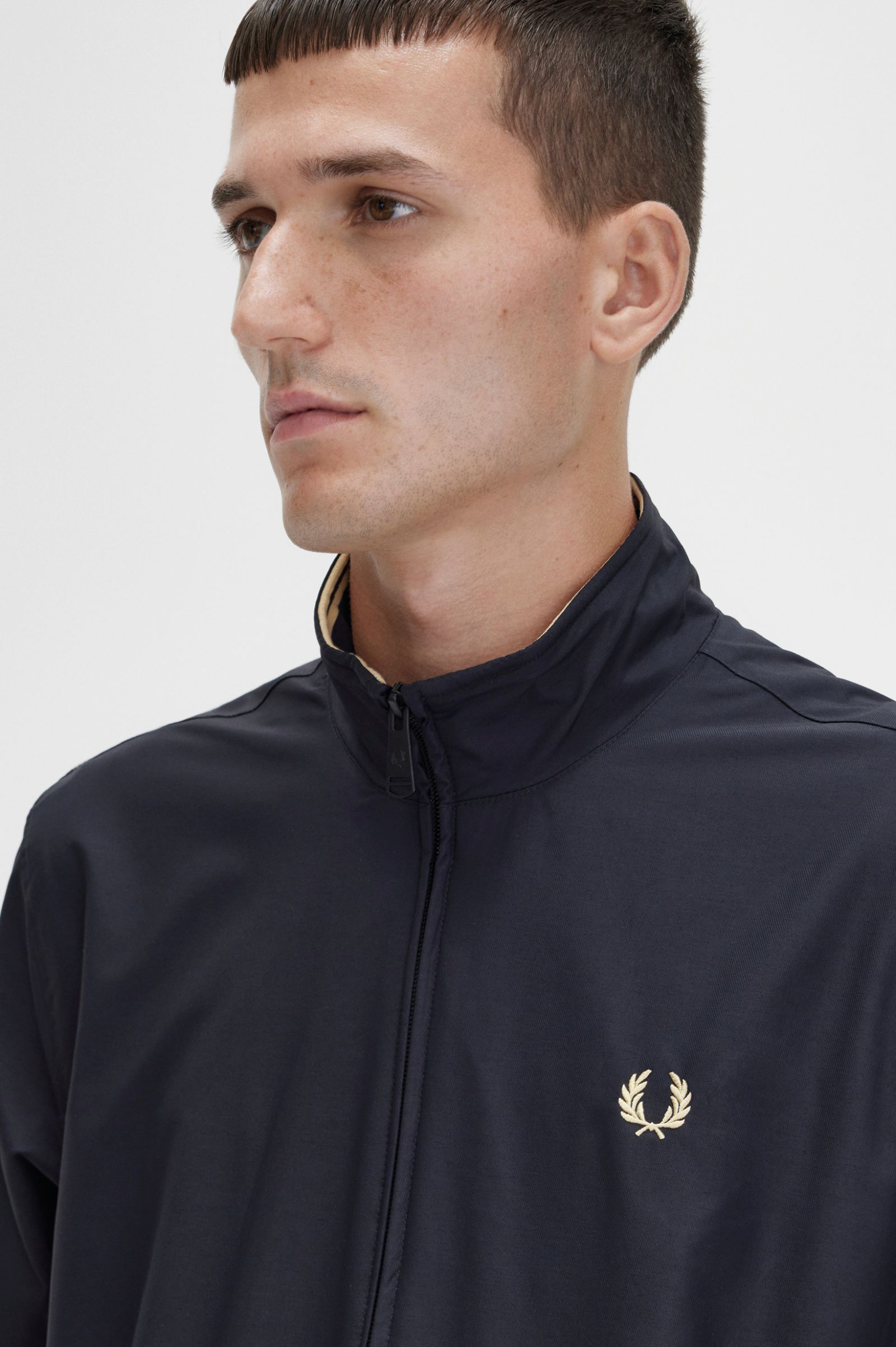 Fred Perry - BRENTHAM JACKET - Black/Champagner