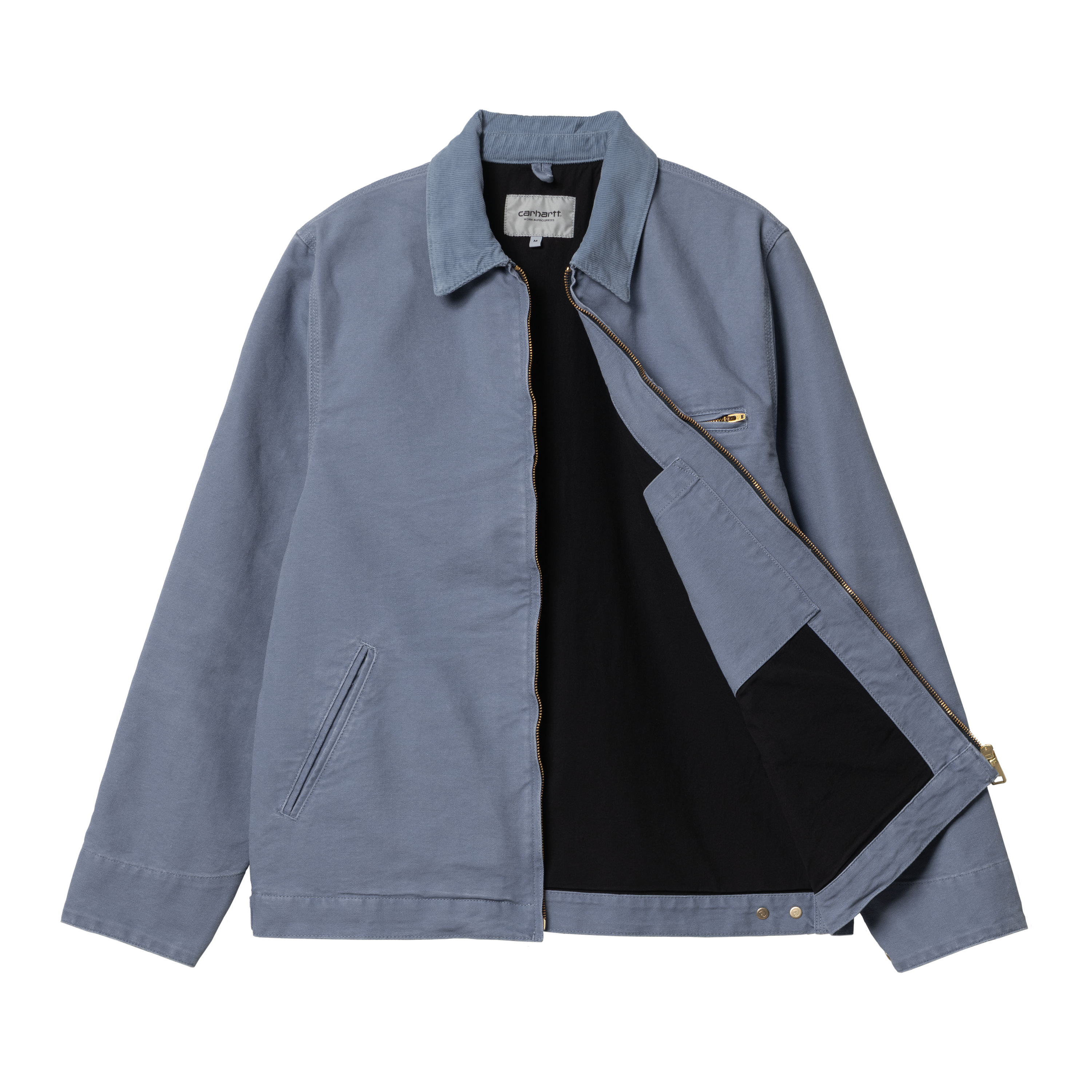 Carhartt WIP - DETROIT JACKET - Bay Blue/Bay Blue (aged canvas)