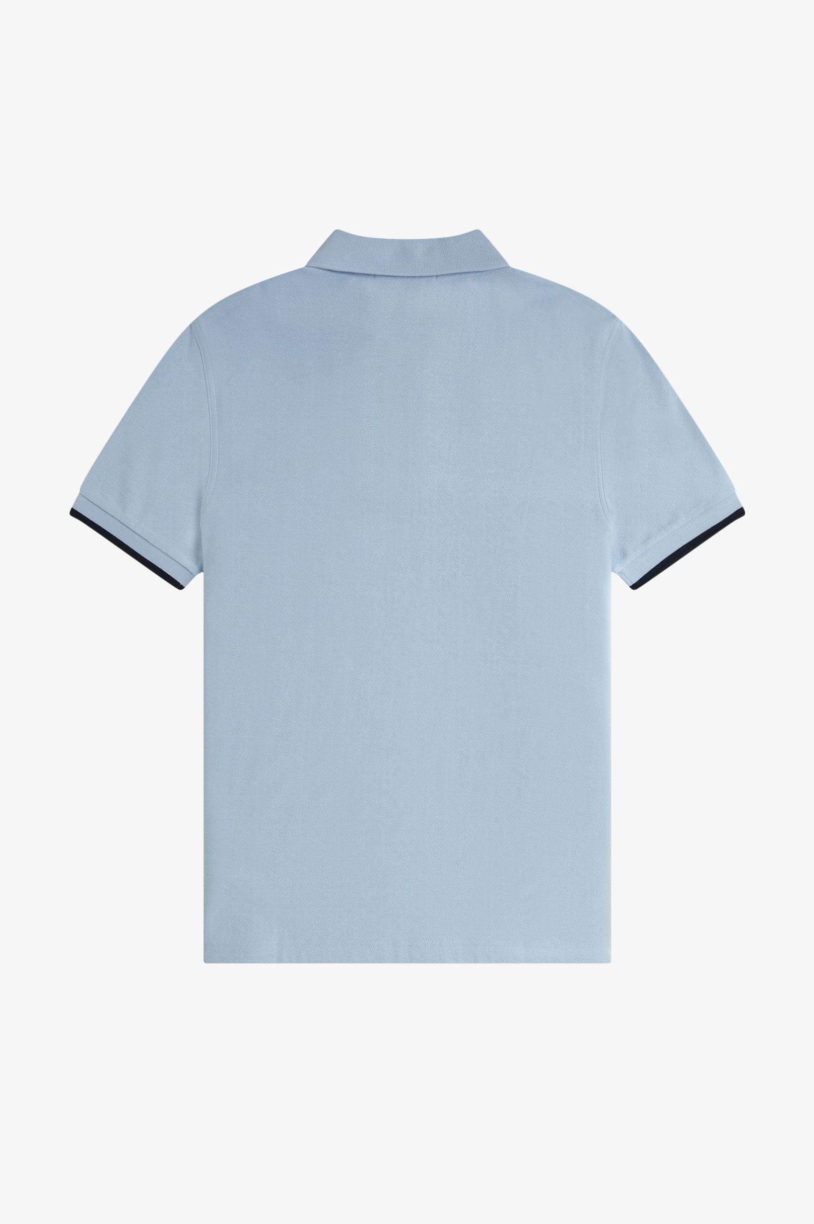 Fred Perry - CREPE PIQUE ZIP NECK POLO SHIRT - Light Smoke
