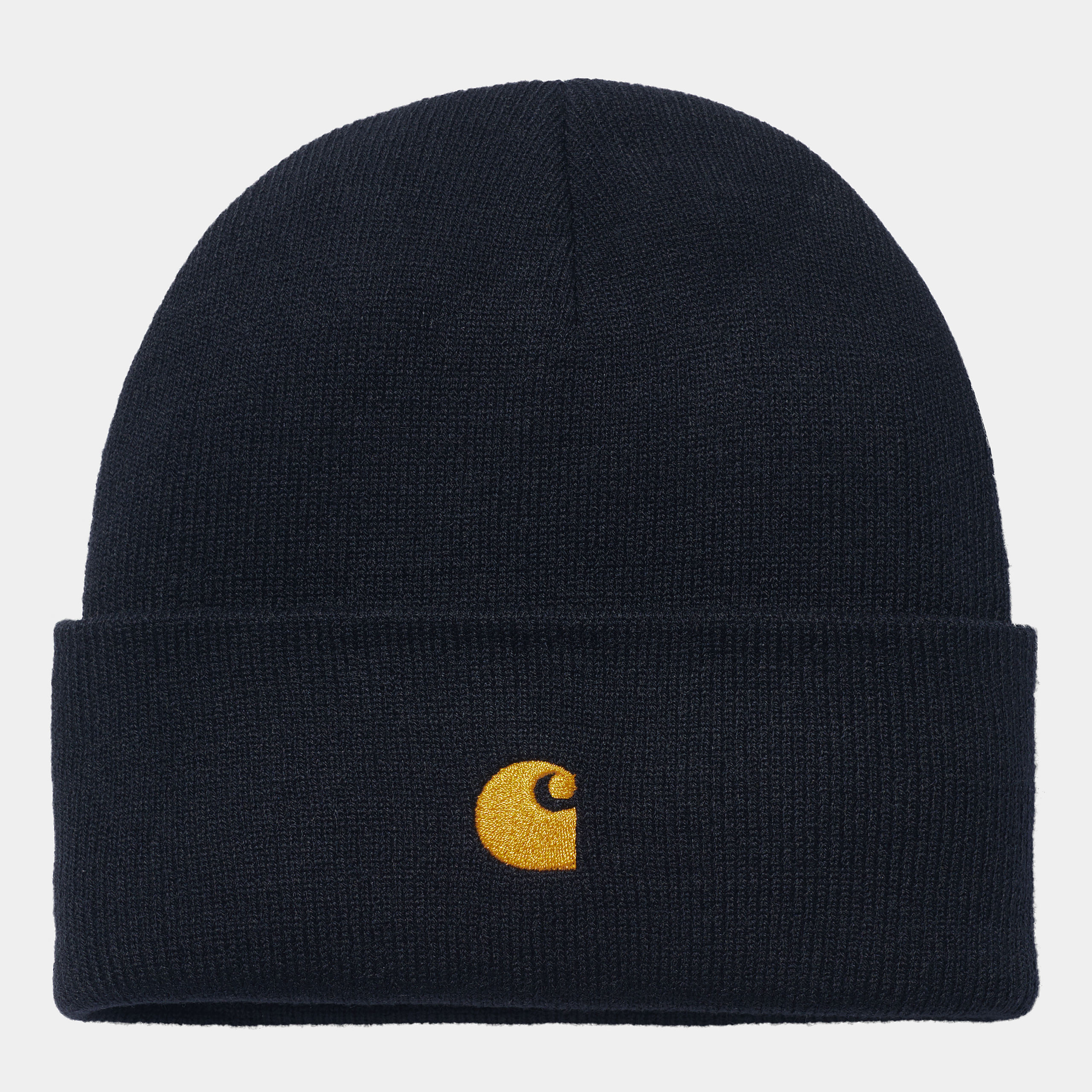 Carhartt WIP - CHASE BEANIE - Dark Navy/Gold